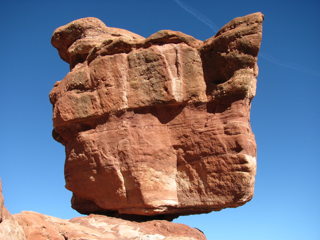 Balanced Rock at Garden of the Gods in Colorado Springs