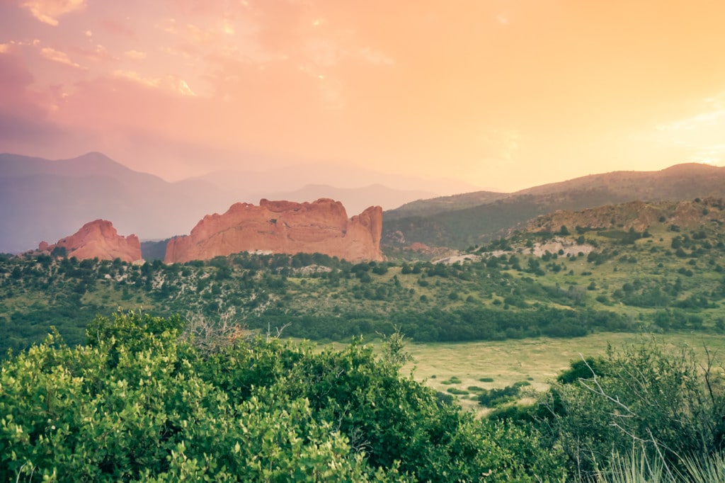 Kissing Camels at Garden of the Gods as viewed from Mesa Road