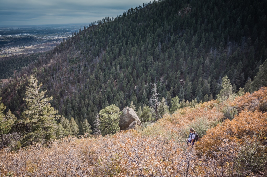 Blodgett Peak Colorado Springs Hiker