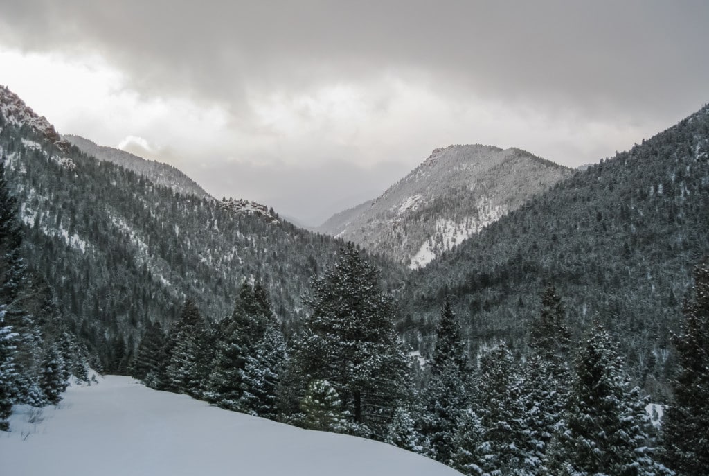 Returning from Mt. Rosa hike